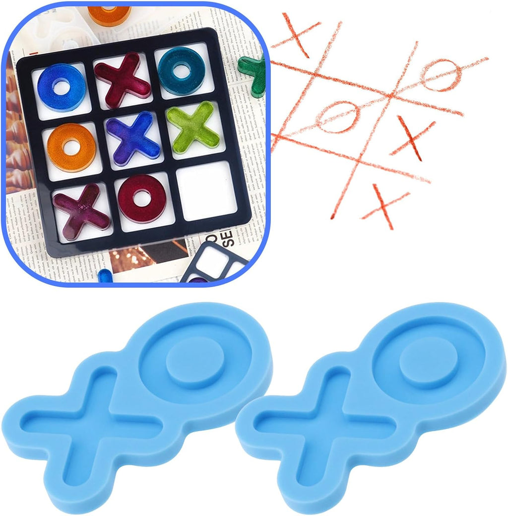 5Pcs Blue Silicone Moulds for Board Game A5172