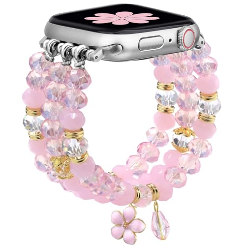 Bracelet Beaded Bands Elastic Stretch Crystal Strap H4636