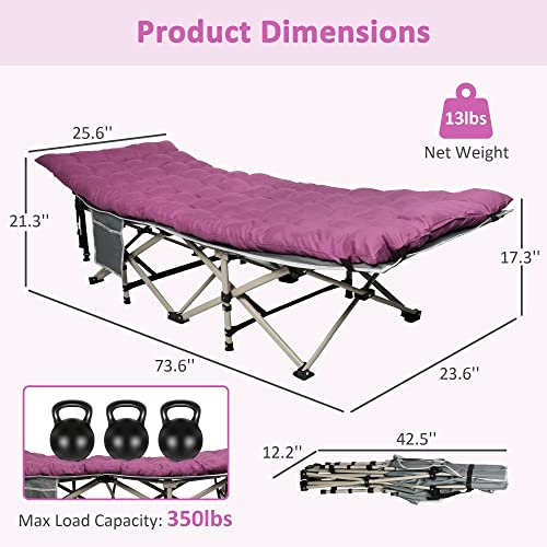 Blue Folding Camping Cot with Carry Bag G602557
