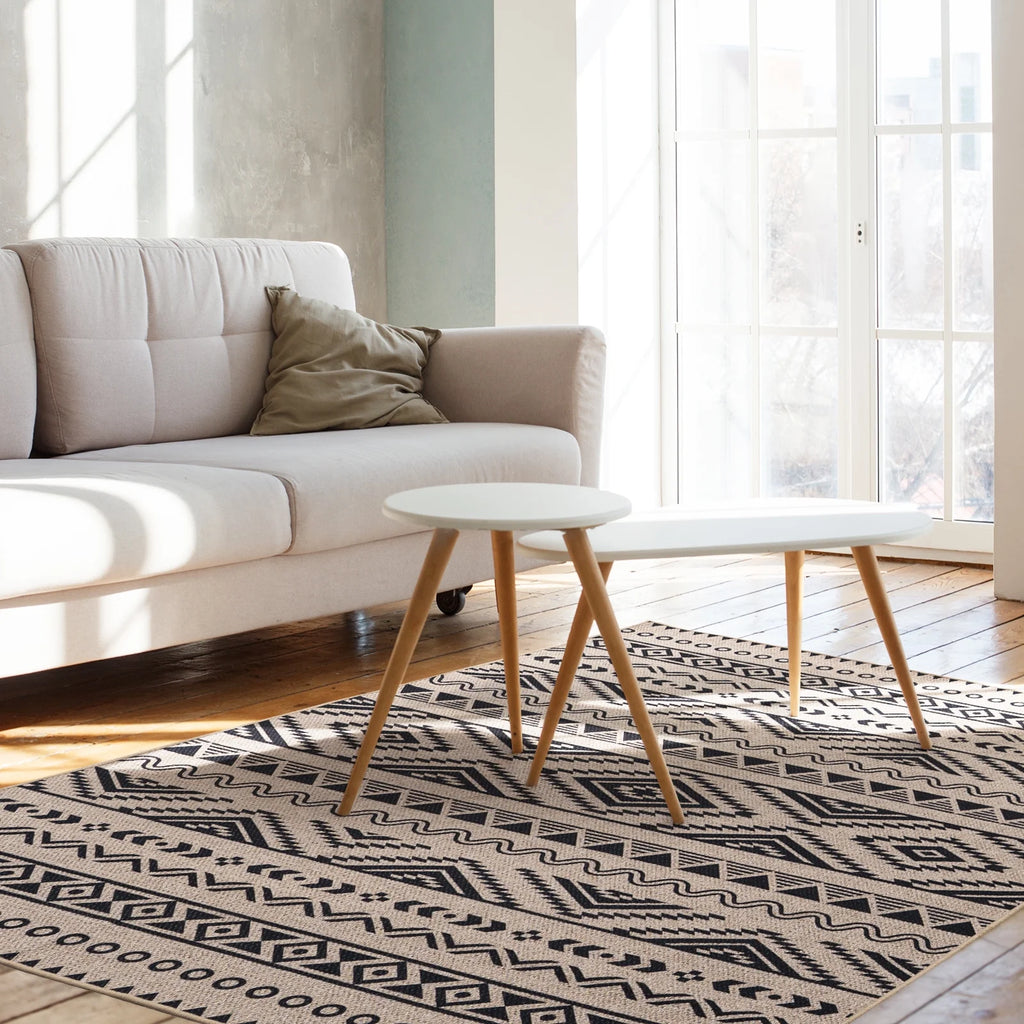 6x9 Washable Non-Slip Geometric Area Rug O731