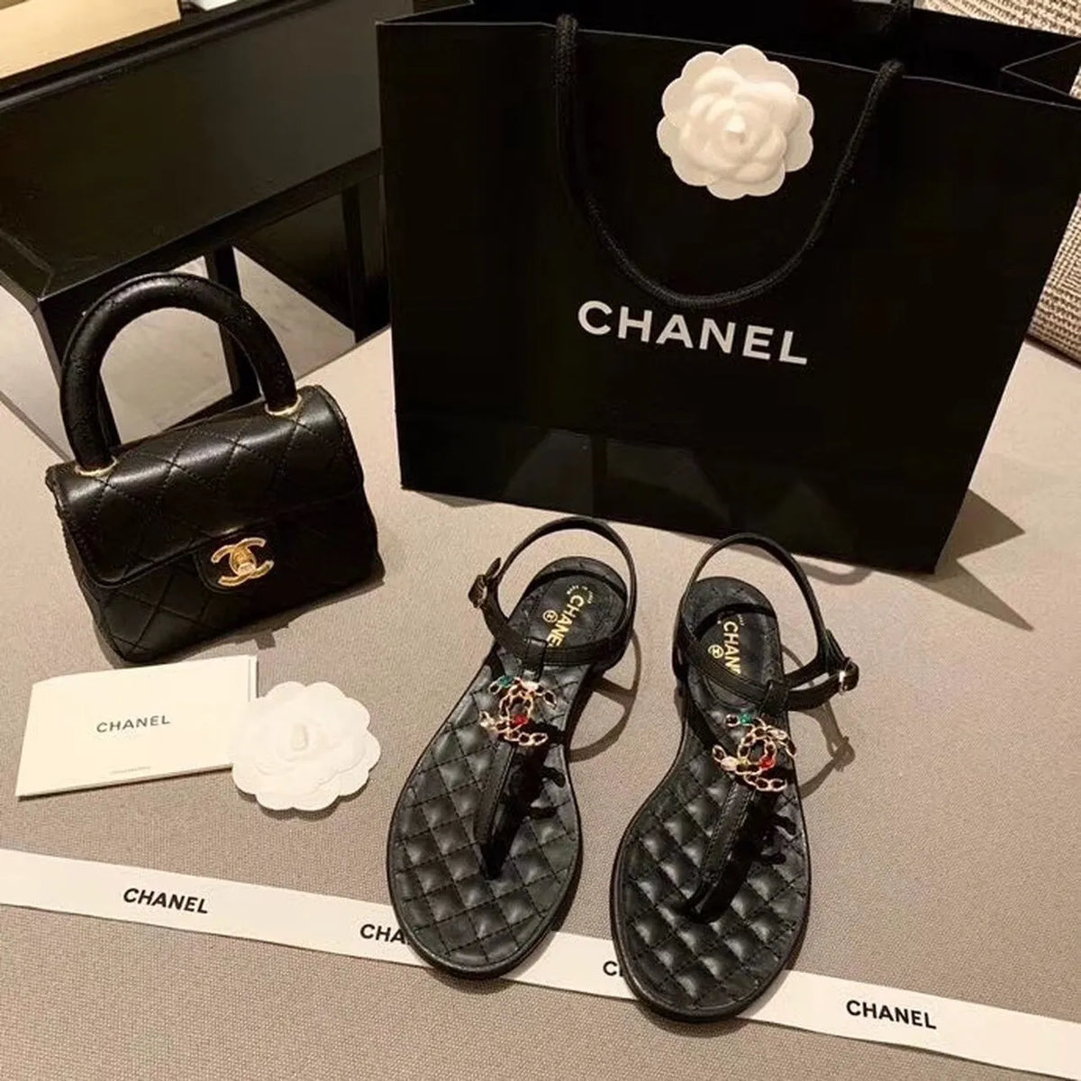 Black Sandals I246