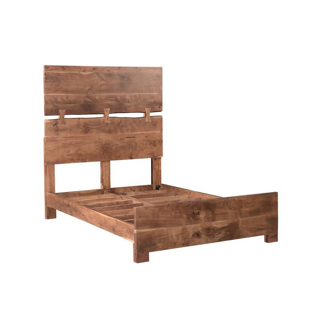 Solid Wood Queen Panel Bed E448