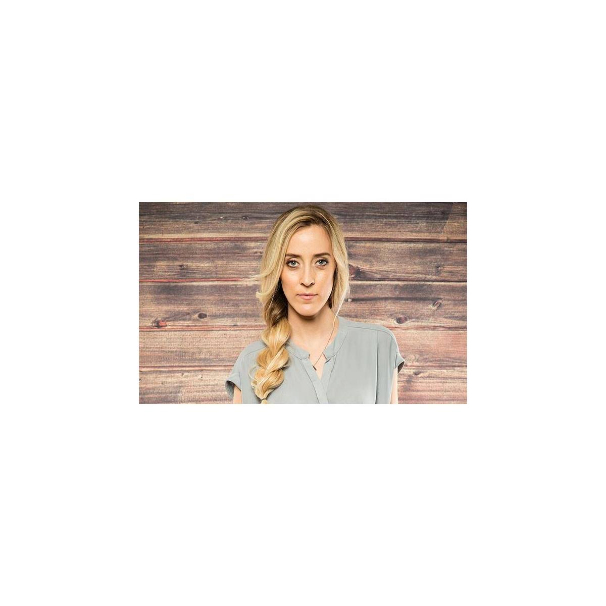 Collapsible 5 x 7 Backdrop Rustic Planks Red L646275