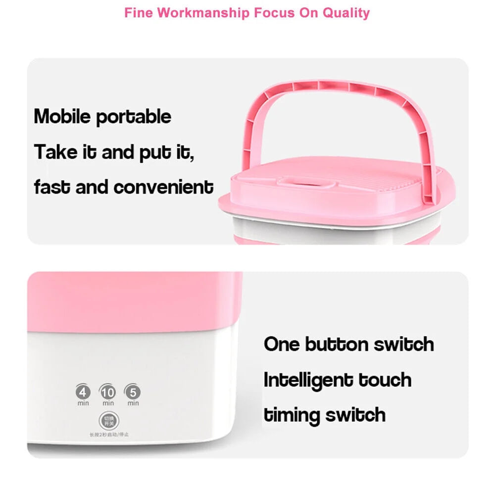 8L Mini Folding Washing Machine X2562