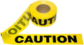 Yellow Caution Barricade Tape, 3 in. x 1000 ft. Roll, Pack of 12 B8965