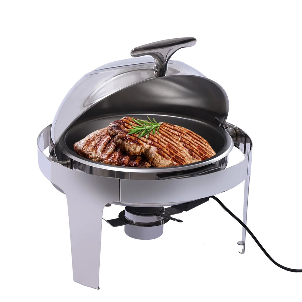 6L Stainless Steel Round Food Warmer Set G309518