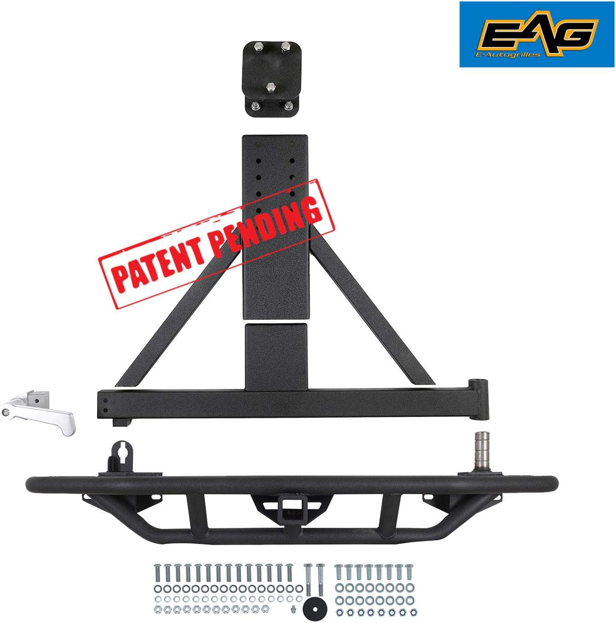 Front Winch Bumper and Tubular Rear Bumper with Assembled Tire Carrier E15065