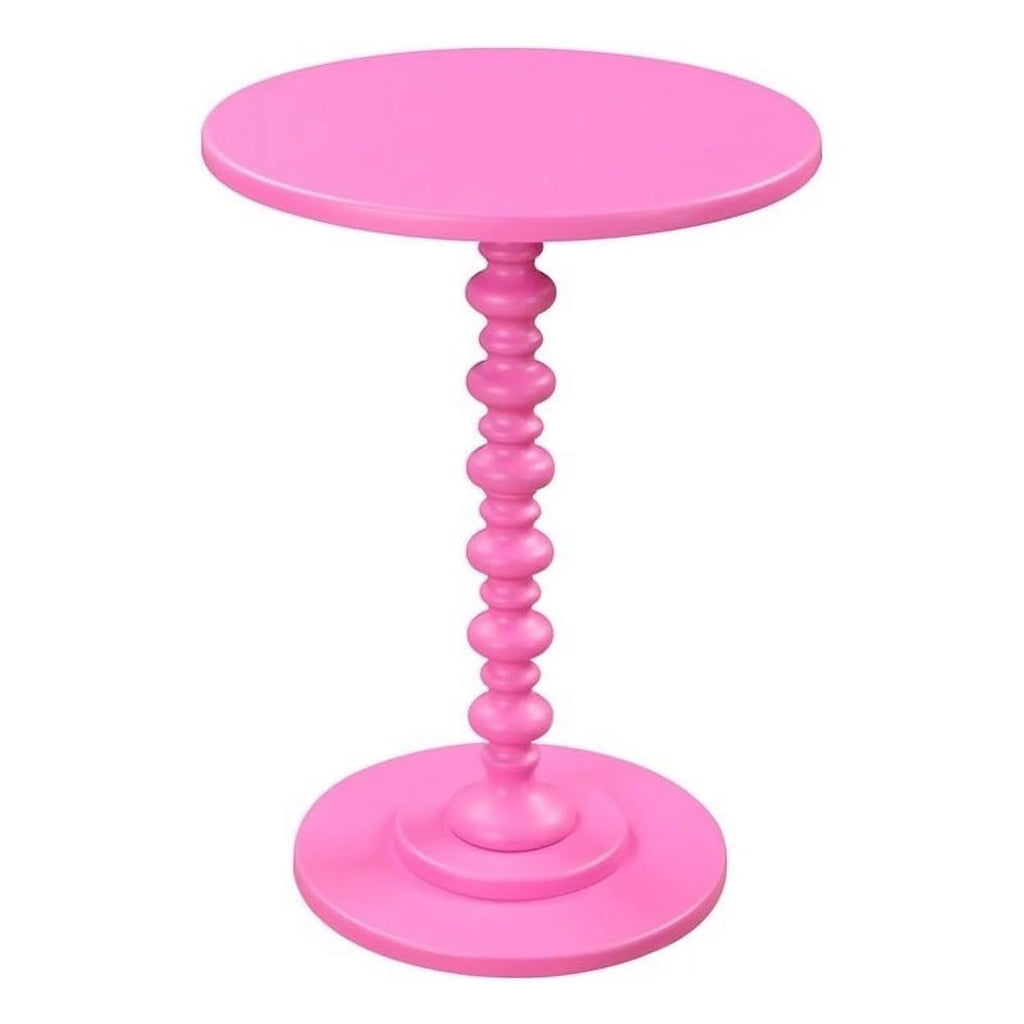 Pink Painted Spindle Table Q9019