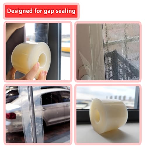 Transparent Window Weather Sealing Tape, 3 Inch x 55 Yards B10701