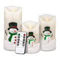 Flameless Candles Set of 3 with Timer and Remote Q332