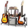 4-Tier Adjustable Guitar Stand with Shelf F843