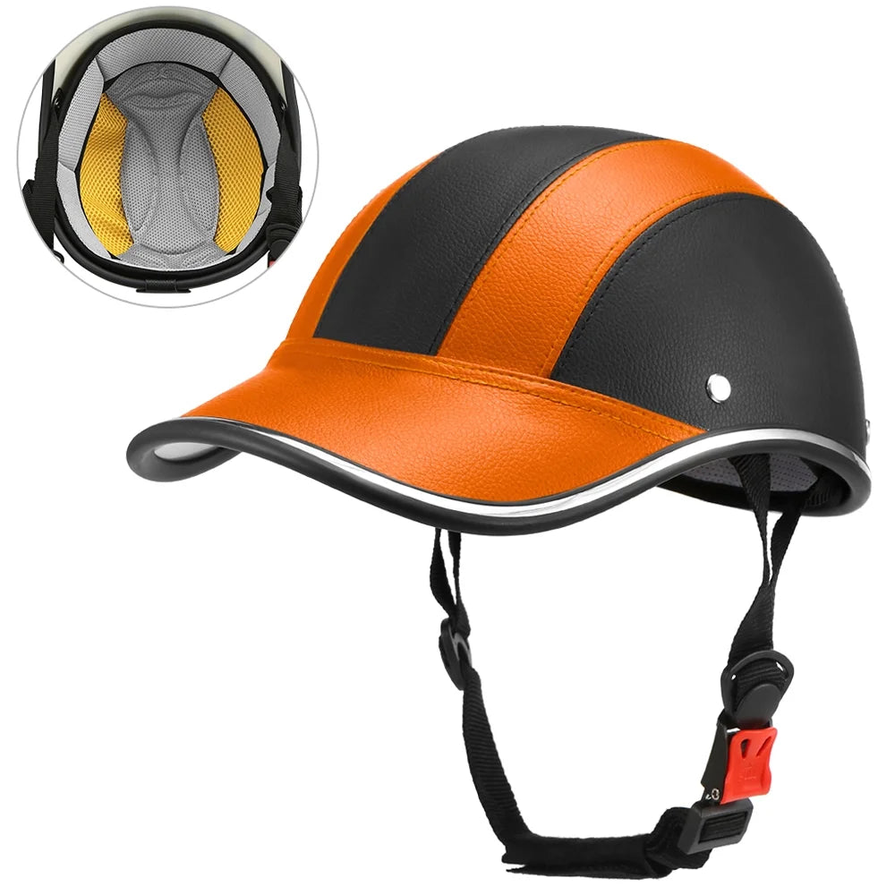 Safety Baseball Cap Bike Rear View Mirror Mountain Mount Adjustable Alloy Y965