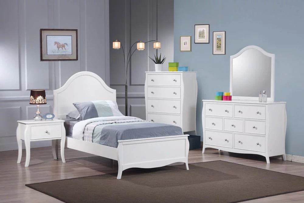 White 4-piece Full Panel Bedroom Set A3956