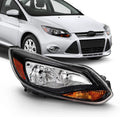 Black Trim Halogen Headlight Passenger Right Replacement Pack of 2 G466135