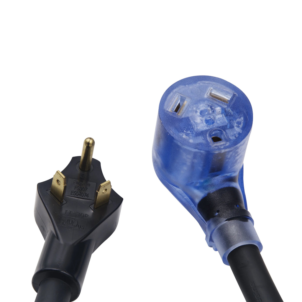 30 Amps RV Extension Cord with Lighted End, 30-feet S62185