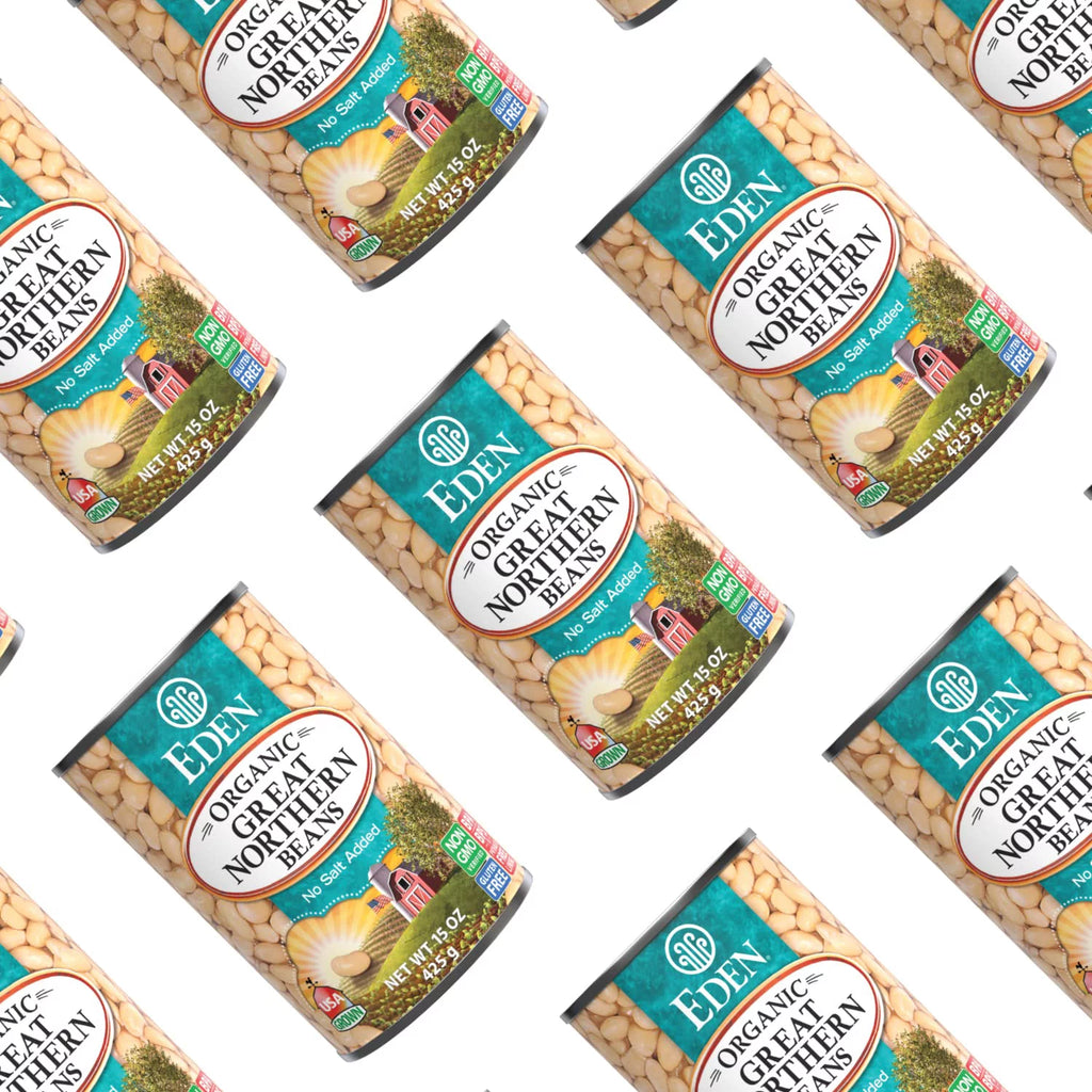 Organic Great Northern Beans 15 oz 12-Pack No Salt Added Z411