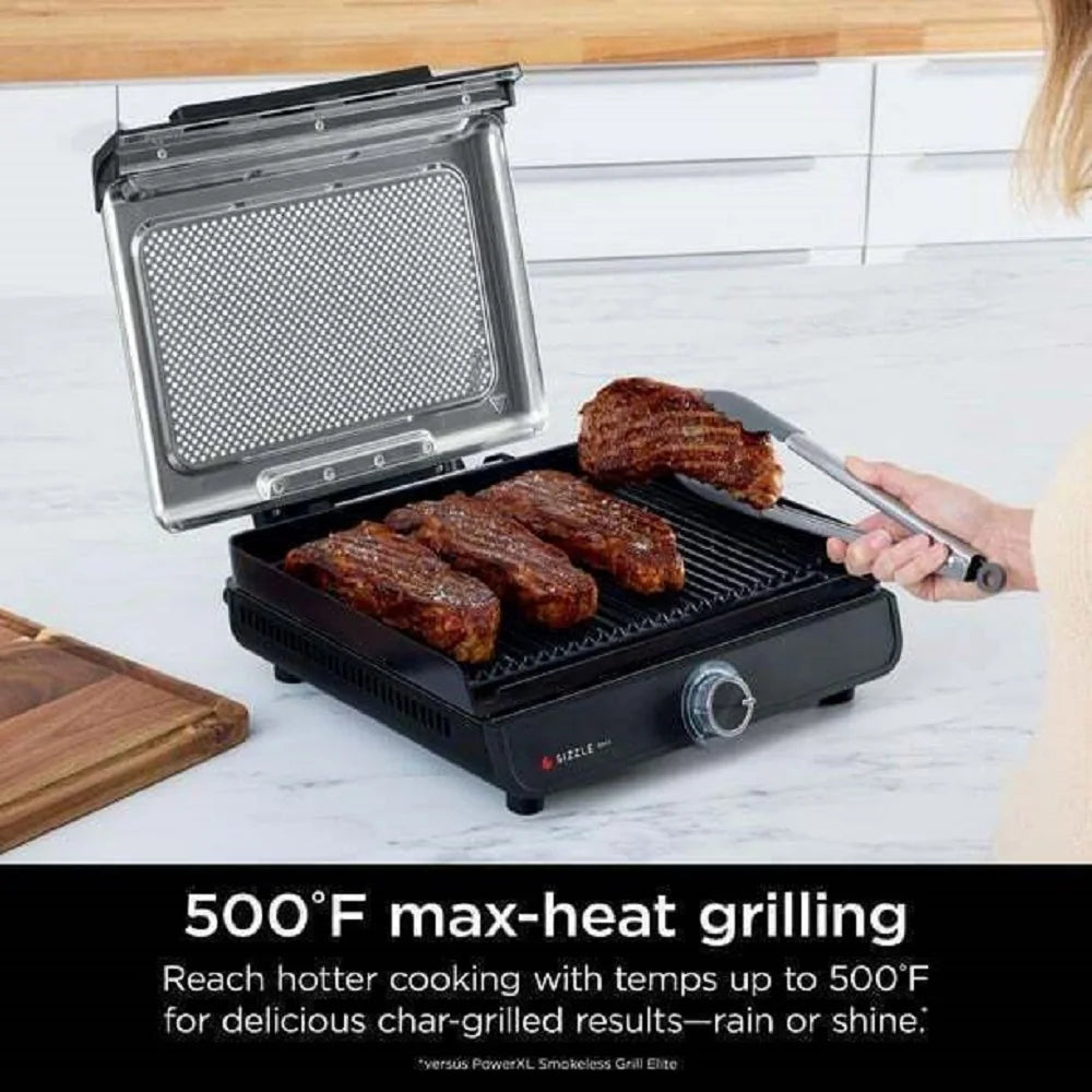 Smokeless Indoor Grill with Nonstick Grill Plate V6575