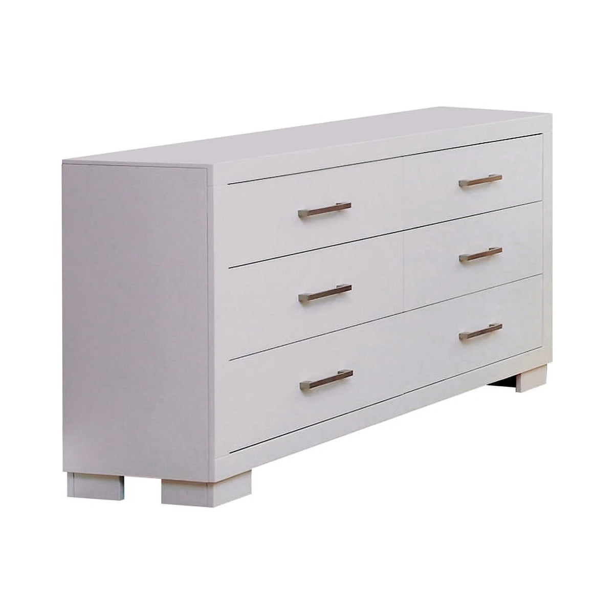 White 6-Piece Wood California King Bedroom Set K387458