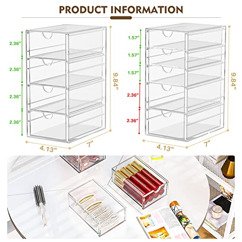19 Drawer Clear Acrylic Makeup Organizer G79007