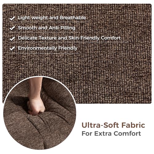 Brown Manual Recliner Chair with Massage and Heat X950