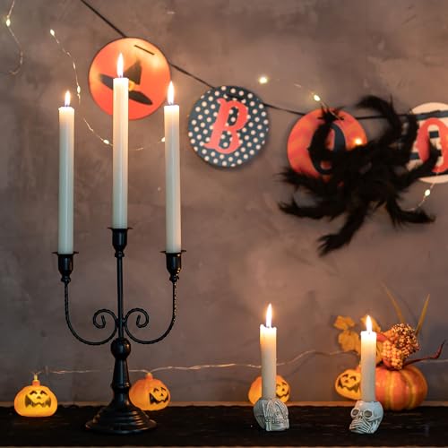 Black 3 Arm Candelabra Set of 6 D633543