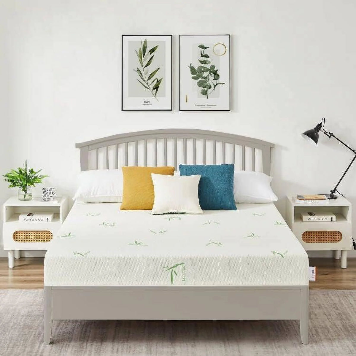 8 Inch Queen Size Memory Foam Mattress with Bamboo Cover A3057