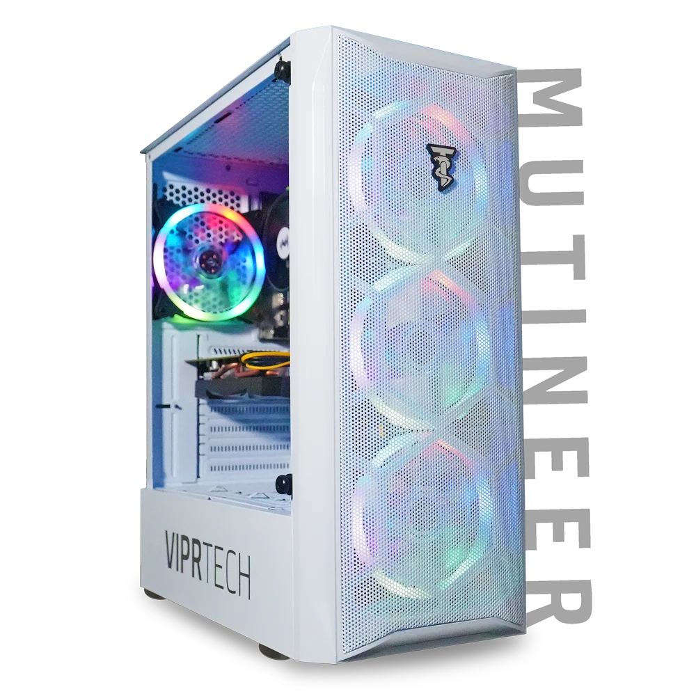 Intel i7 Gaming PC Desktop - NVIDIA GTX 1660 Super 6GB, 16GB RAM, 512GB NVMe SSD, White R20592