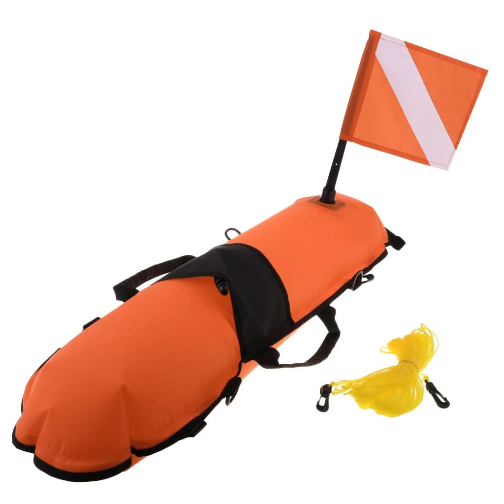 Inflatable Signal Float Marker Buoy with Dive Tow Line P4598