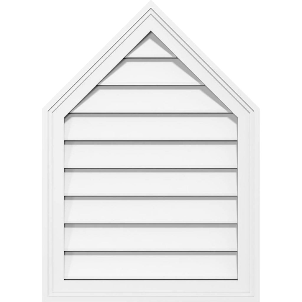 Peaked Top Surface Mount PVC Gable Vent T816