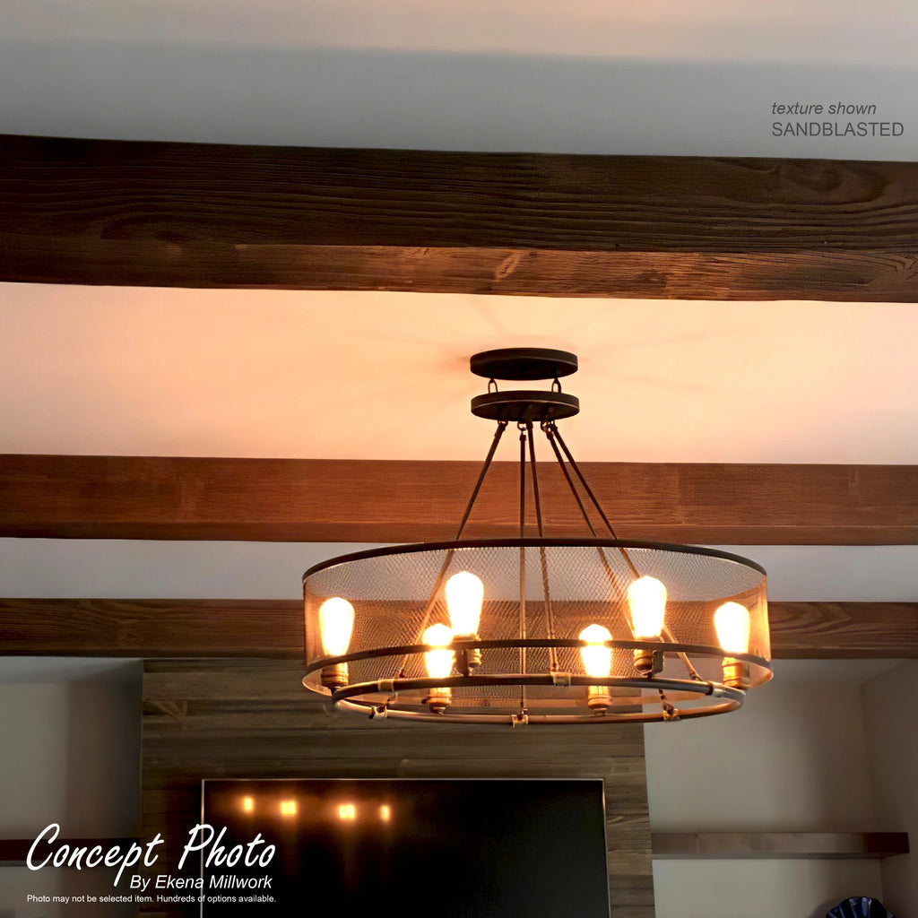 12"W x 4"H x 16'L Faux Wood Ceiling Beam E297645