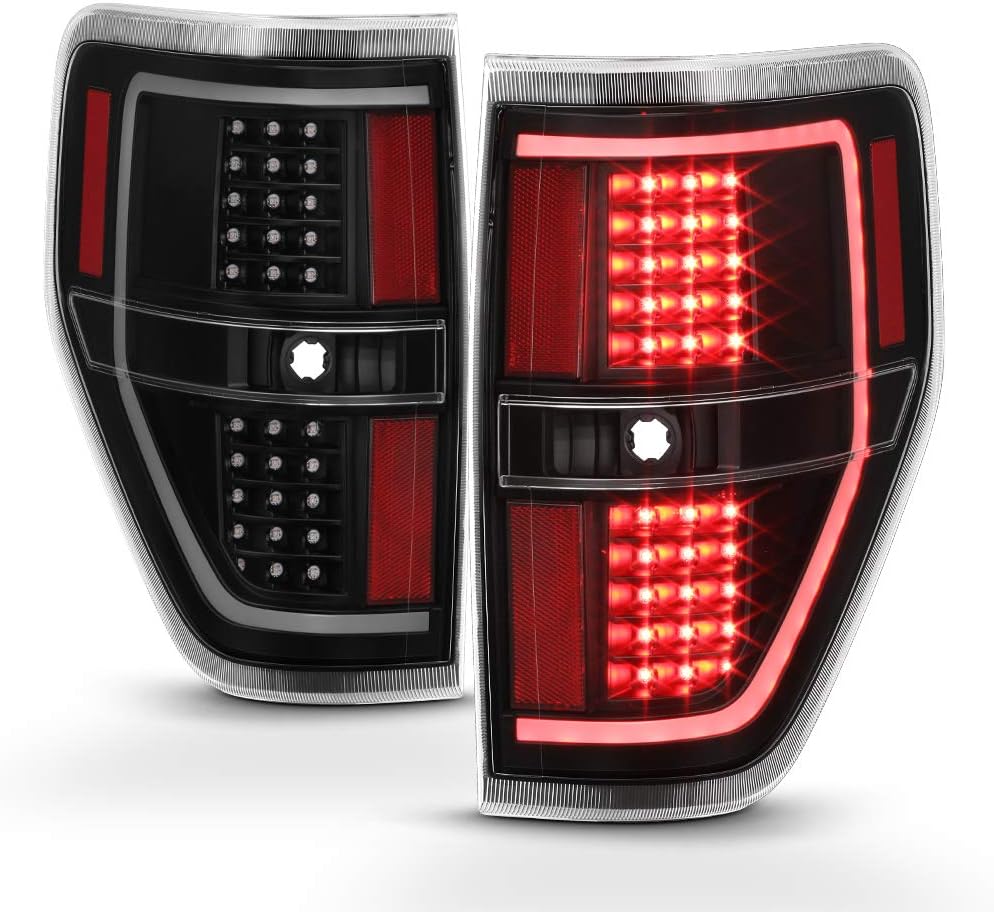 Black Housing LED Tail Lights Pair A351