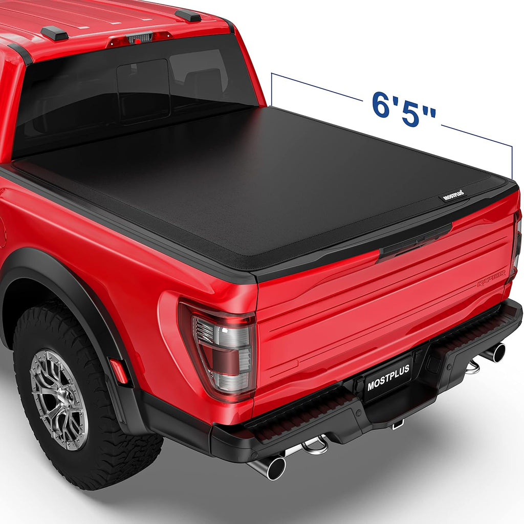 Tri-Fold Soft Truck Bed Tonneau Cover U77336