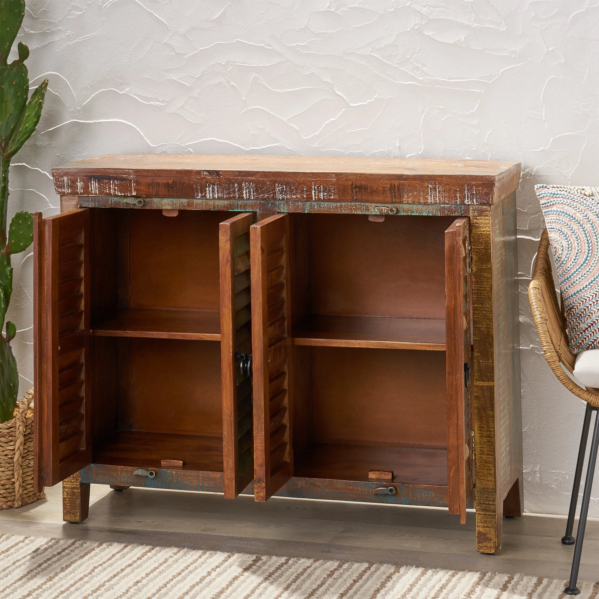 Reclaimed Wood Cabinet L418