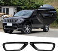 Black Front Fog Lights Cover Fog Lamp Frame Trim Y59781