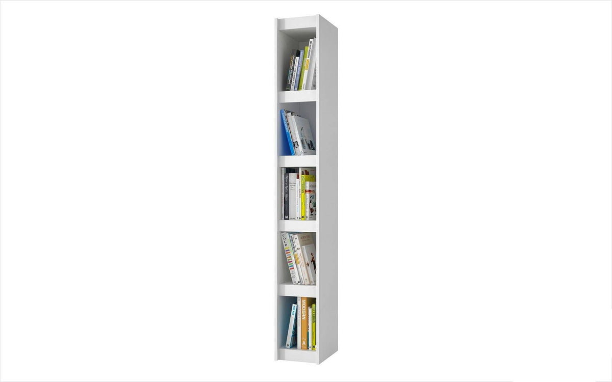 White 5 Shelves Bookcase N43737