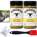2 Bundle Pack Seasonings and Rubs (Total 21oz) with Silicon Brush Y90376