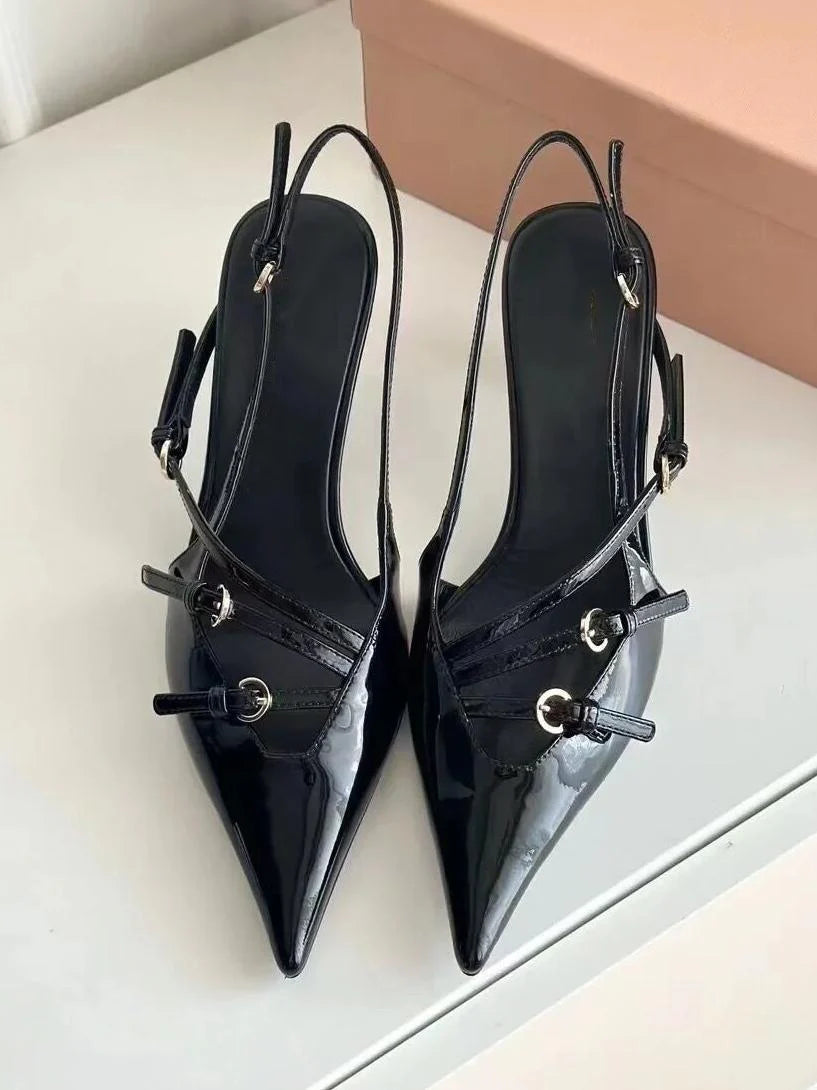 Strapless High Heels Mary Jane Shoes X84860