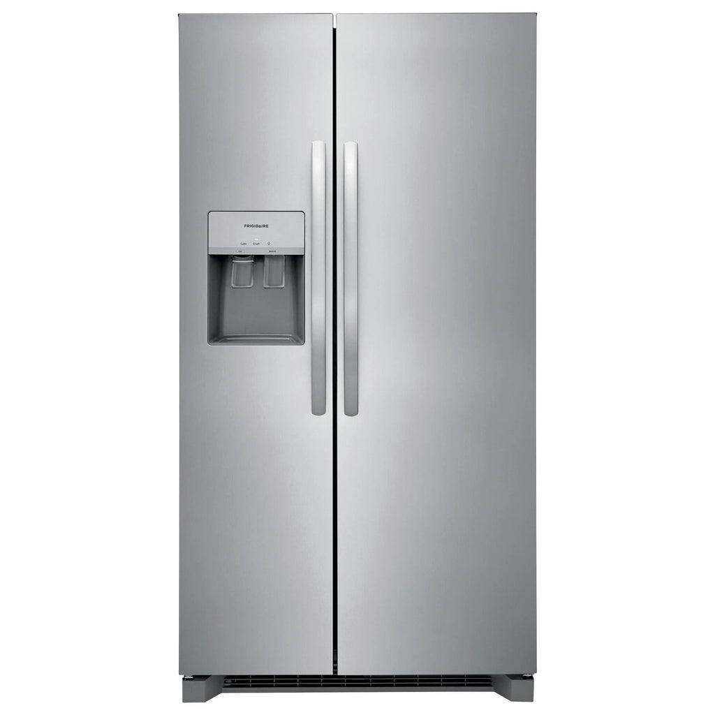 36 IN 25.6 CU FT Stainless Steel Side-by-Side Refrigerator with Water and Ice Dispenser O494004