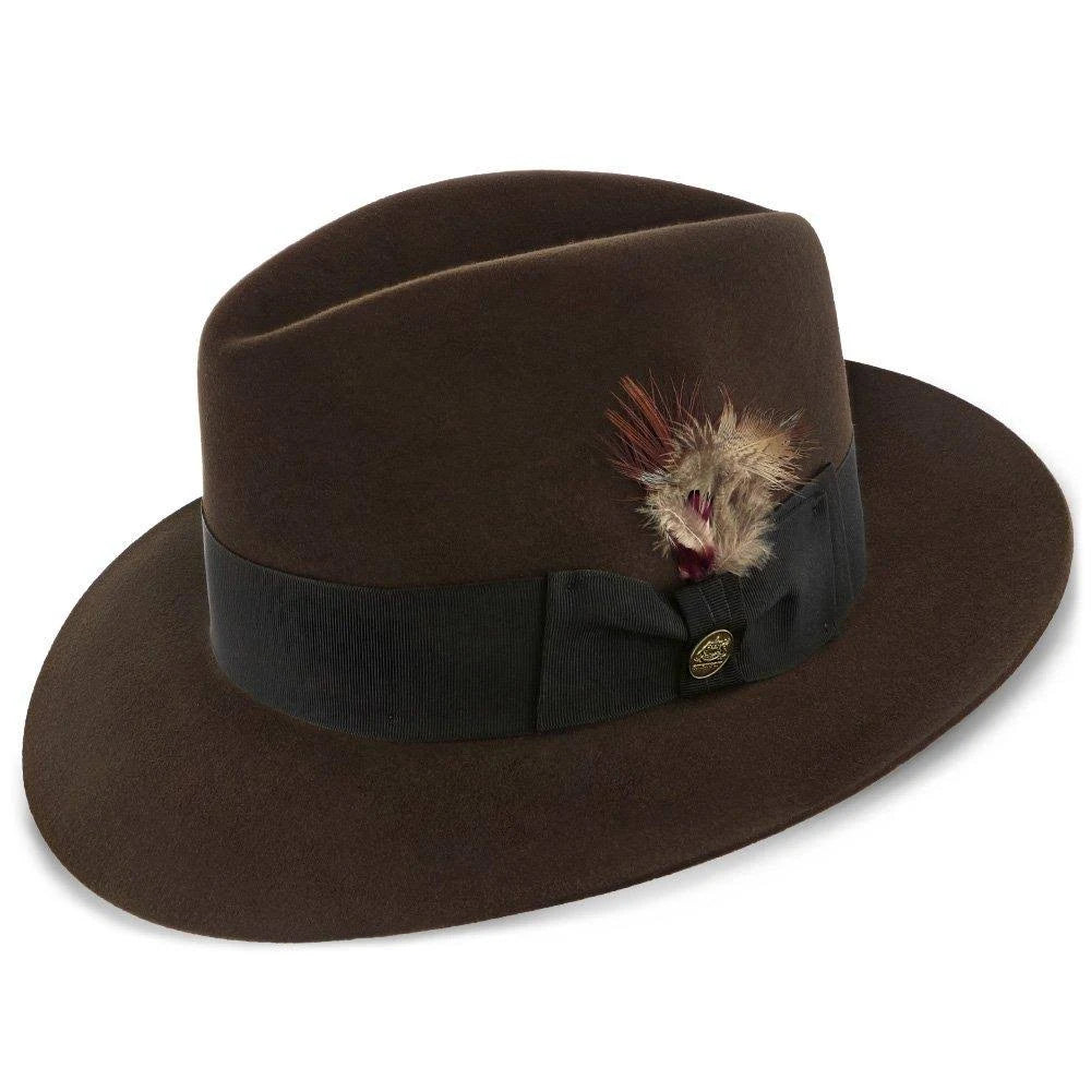 Beaver Fur Felt Fedora Hat E85151