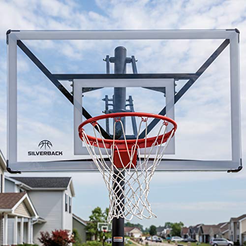 54" and 60" In-Ground Basketball Hoops with Adjustable-Height Basketball Goal Backboard X920