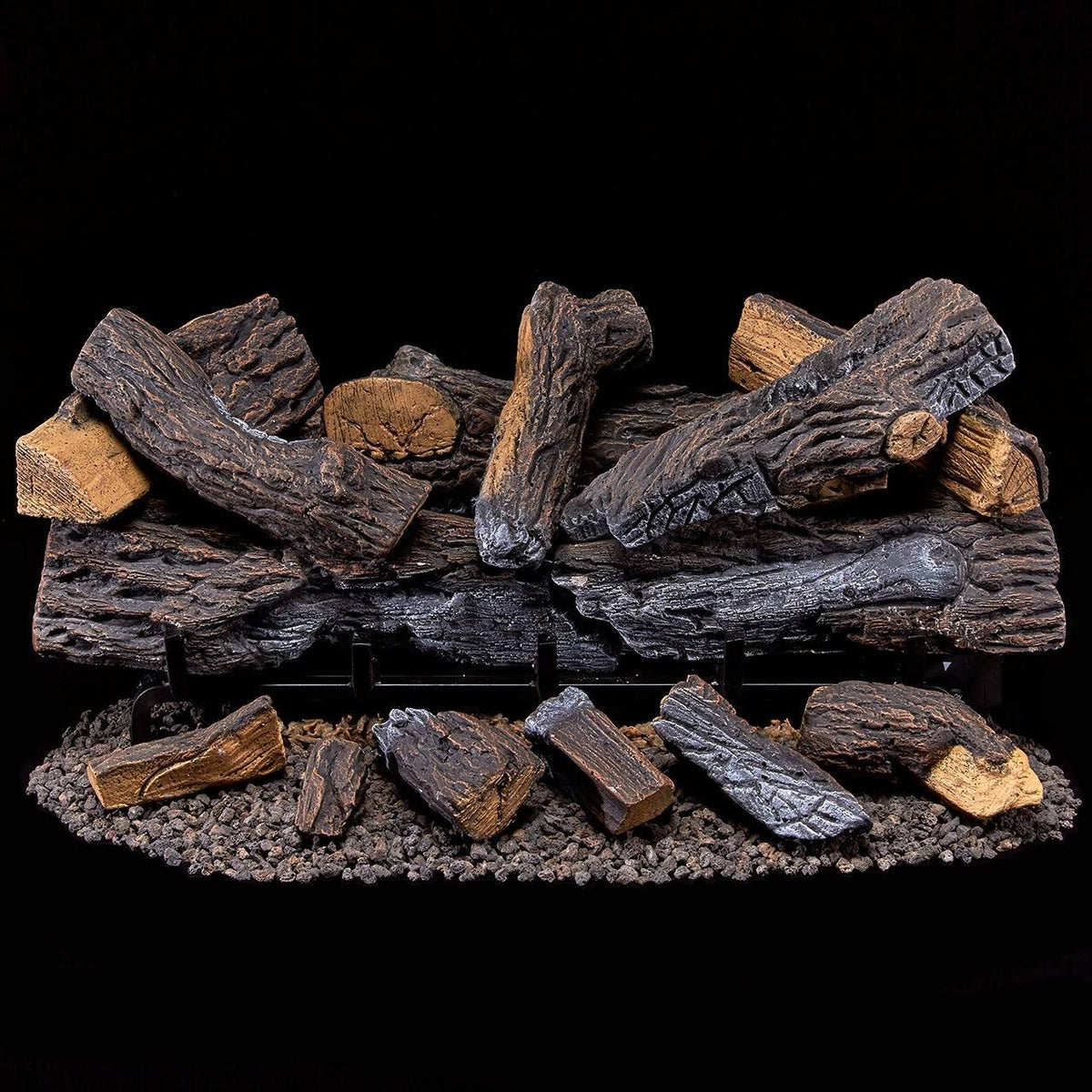 30 in. Dual Fuel Gas Log Set with Remote Control Q126