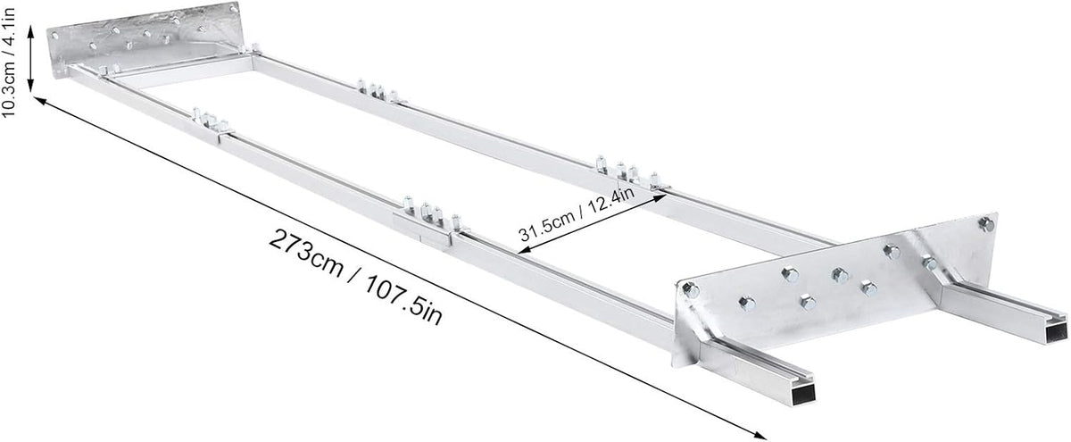 Chainsaw Mill Guide Rail Brackets, 108 In L876477
