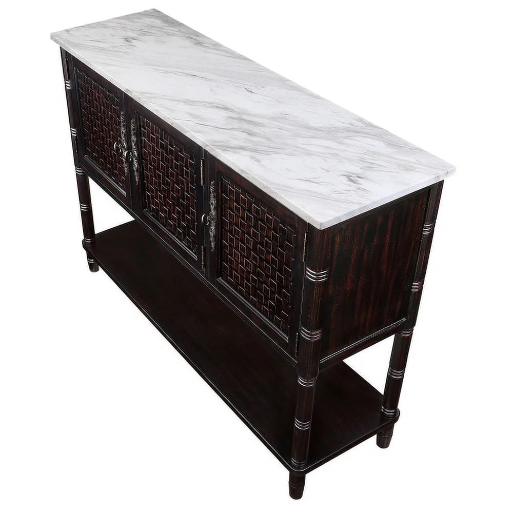 47'' Entryway Console Table with Storage and Open Shelf I430