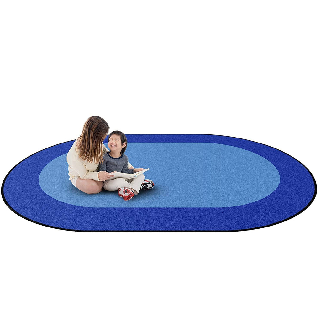 Green Oval Carpet I216267