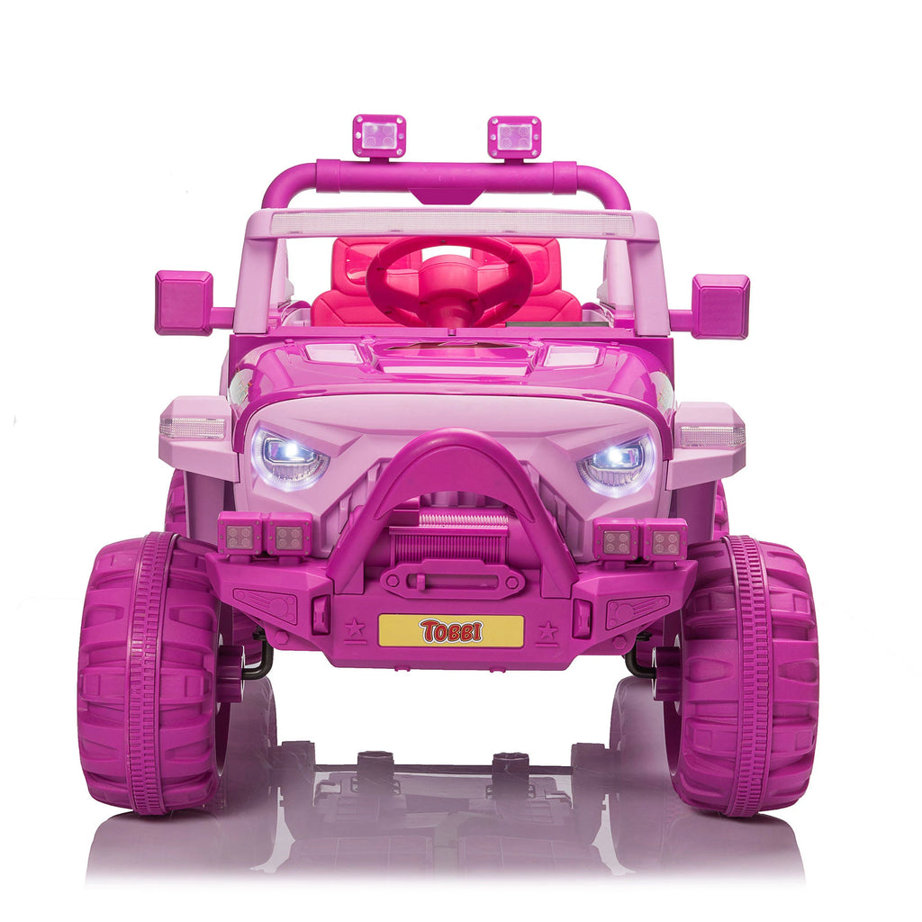 12V Remote Control Electric Ride on Truck Car Pink Q3281