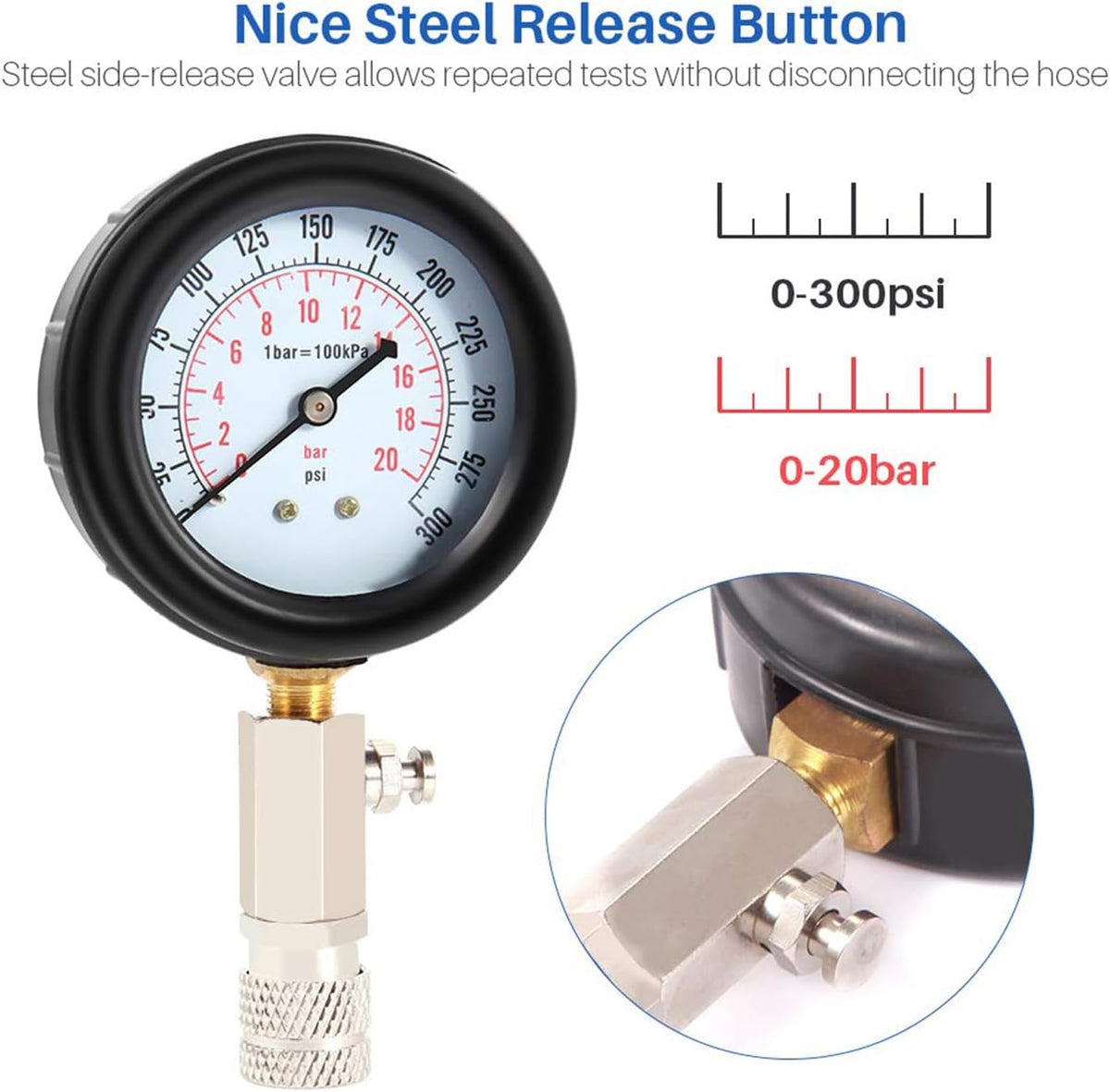 Fuel Pressure Tester Kit and Compression Tester Kit Z6274