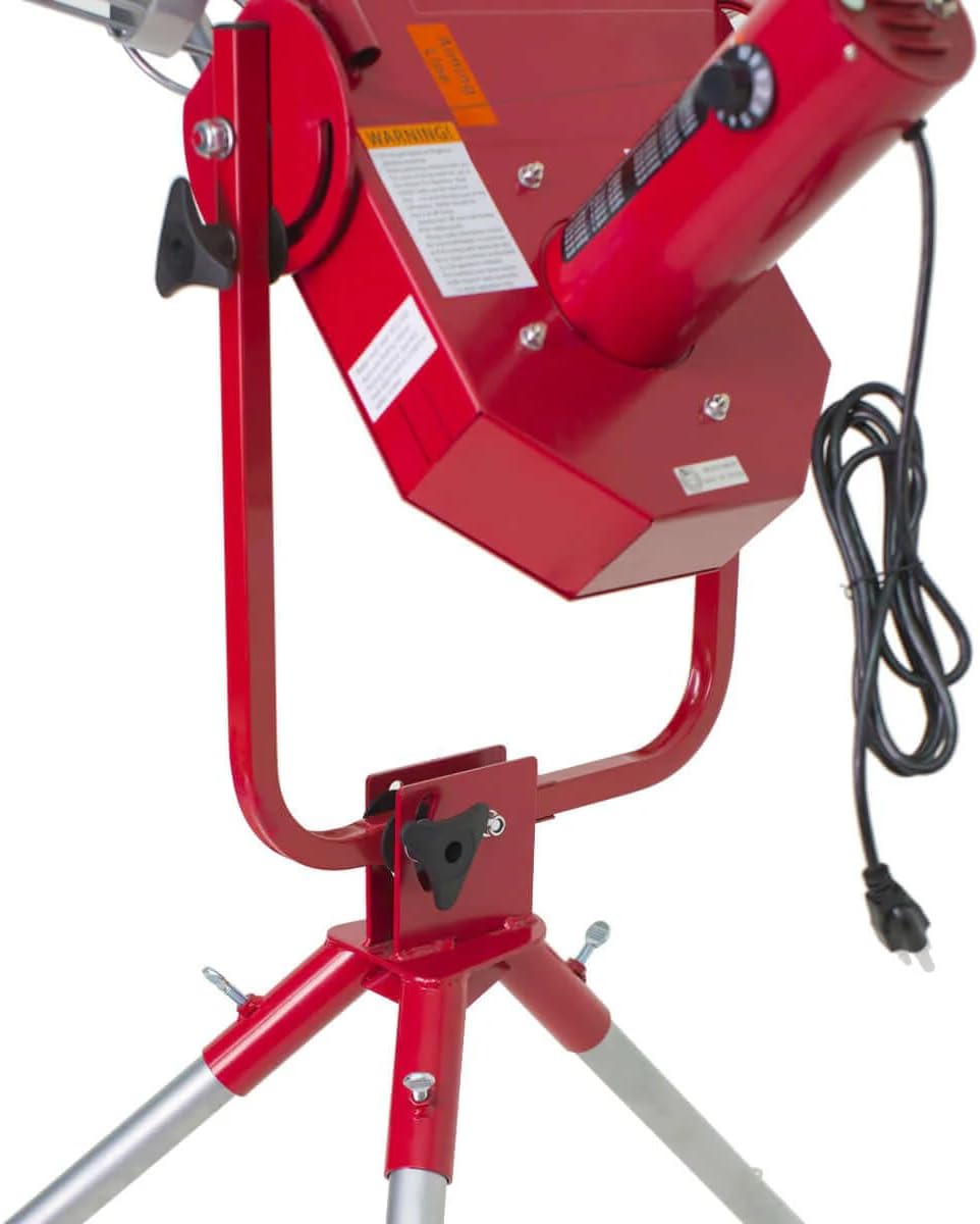 Pro Breaking Ball Baseball Pitching Machine With Auto Ball Feeder & Batting Cage B8425