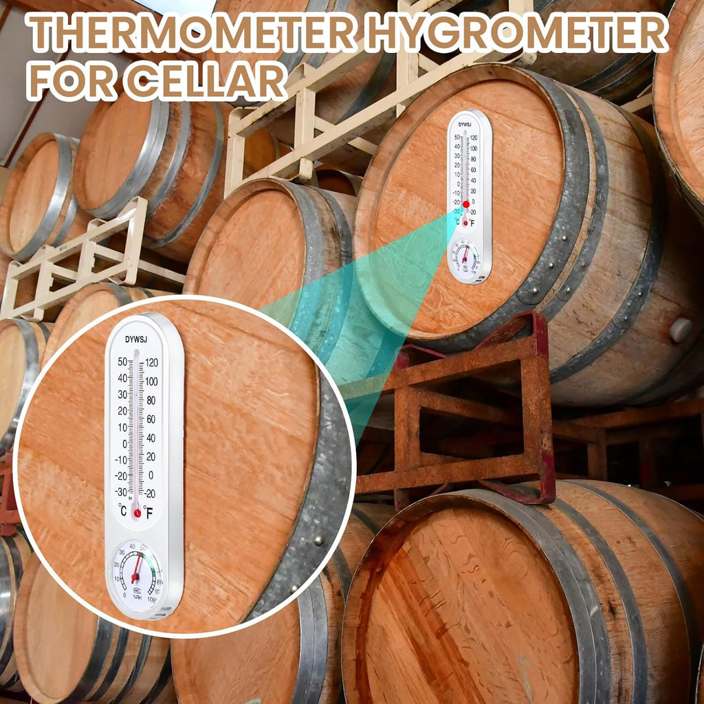 20 Pcs Thermometer Hygrometer Temperature Humidity Meter with Celsius/Fahrenheit M178572