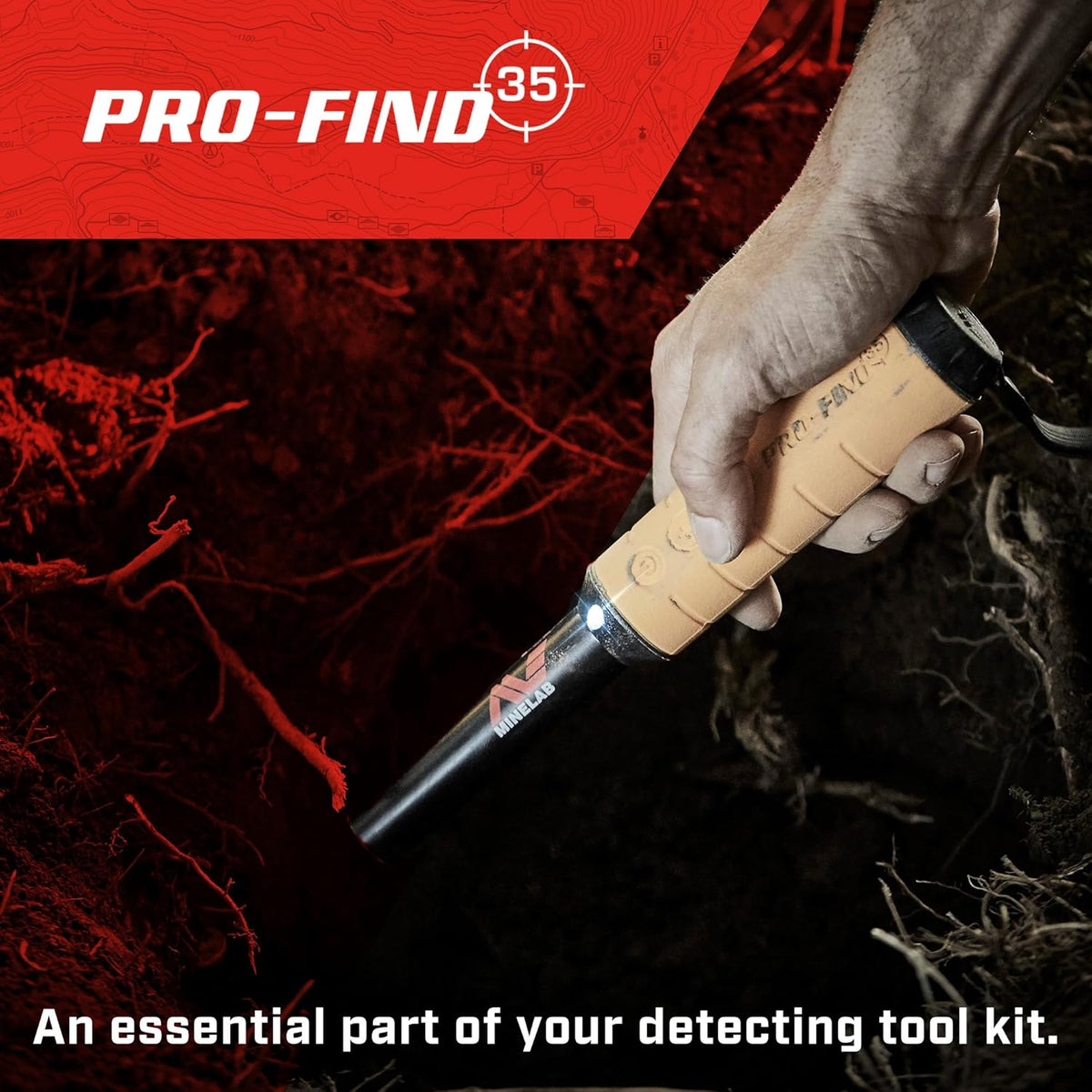 Waterproof Pinpointer Metal Detector with Tone ID & Adjustable Sensitivity K691979