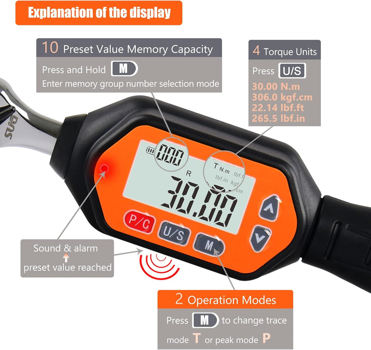 1/4-inch Drive Digital Torque Wrench W447